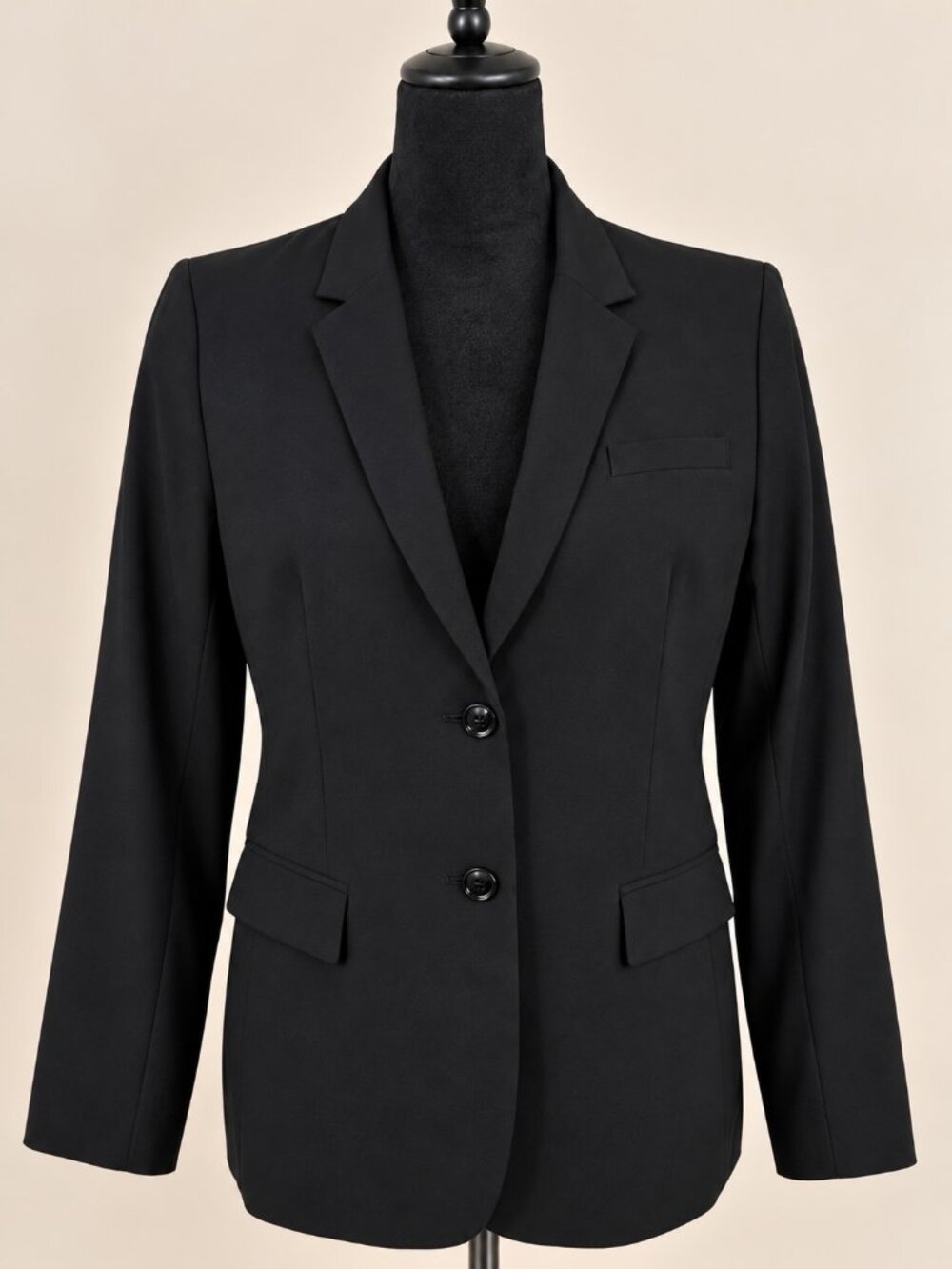 Banana Republic Long and Lean Blazer Black Petite 10 Women’s Tailored Jacket